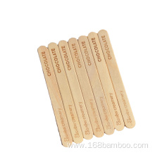 Disposable birch wooden popsicle sticks with custom logo